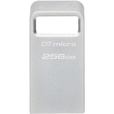 Kingston DataTraveler Micro 256 GB, USB-Stick(silber, USB-A 3.2 Gen 1)