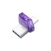 Kingston DataTraveler microDuo 3C 256 GB, USB-Stick(violett/transparent, USB-A 3.2 Gen 1, USB-C 3.2 Gen 1)