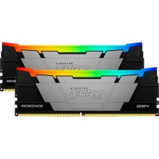Kingston FURY DIMM 16 GB DDR4-3200 (2x 8 GB) Dual-Kit, Arbeitsspeicher(schwarz, KF432C16RB2AK2/16, Renegade RGB, INTEL XMP)