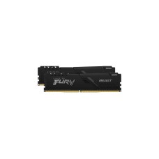 Kingston FURY DIMM 16 GB DDR4-3600 (2x 8 GB) Dual-Kit, Arbeitsspeicher(schwarz, KF436C17BBK2/16, Beast, INTEL XMP)
