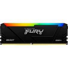 Kingston FURY DIMM 16 GB DDR4-3733, Arbeitsspeicher(schwarz, KF437C19BB12A/16, Beast RGB, INTEL XMP)