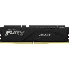 Kingston FURY DIMM 16 GB DDR5-5600, Arbeitsspeicher(schwarz, KF556C40BB-16, FURY Beast, INTEL XMP)