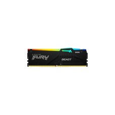 Kingston FURY DIMM 16 GB DDR5-6000, Arbeitsspeicher(schwarz, KF560C40BBA-16, Fury Beast RGB, INTEL XMP)