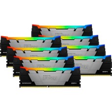 Kingston FURY DIMM 256 GB DDR4-3200 (8x 32 GB) Octo-Kit, Arbeitsspeicher(schwarz, KF432C16RB2AK8/256, Renegade RGB, INTEL XMP)