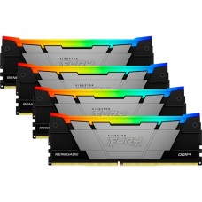 Kingston FURY DIMM 32 GB DDR4-3600 (4x 8 GB) Quad-Kit, Arbeitsspeicher(schwarz, KF436C16RB2AK4/32, Renegade RGB, INTEL XMP)