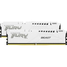 Kingston FURY DIMM 32 GB DDR5-5200 (2x 16 GB) Dual-Kit, Arbeitsspeicher(weiß, KF552C36BWEAK2-32, Beast RGB, INTEL XMP, AMD EXPO)
