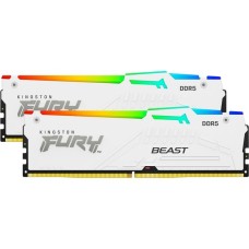 Kingston FURY DIMM 32 GB DDR5-5200 (2x 16 GB) Dual-Kit, Arbeitsspeicher(weiß, KF552C40BWAK2-32, Beast RGB, INTEL XMP)