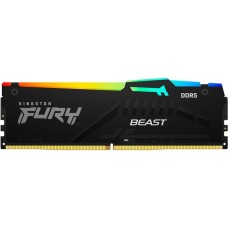 Kingston FURY DIMM 32 GB DDR5-5600, Arbeitsspeicher(schwarz, KF556C40BBA-32, Beast RGB, INTEL XMP)