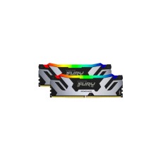 Kingston FURY DIMM 48 GB DDR5-7200 (2x 24 GB) Dual-Kit, Arbeitsspeicher(silber/schwarz, KF572C38RSAK2-48, Renegade RGB, INTEL XMP)
