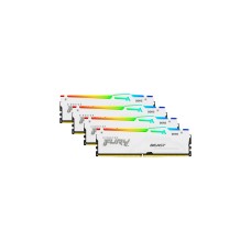 Kingston FURY DIMM 64 GB DDR5-5200 (4x 16 GB) Quad-Kit, Arbeitsspeicher(weiß, KF552C40BWAK4-64, Fury Beast RGB, INTEL XMP)