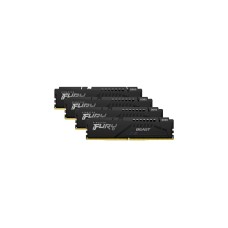 Kingston FURY DIMM 64 GB DDR5-5200 (4x 16 GB) Quad-Kit, Arbeitsspeicher(schwarz, KF552C40BBK4-64, Fury Beast, INTEL XMP)