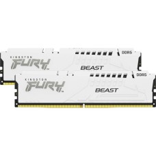 Kingston FURY DIMM 64 GB DDR5-6000 (2x 32 GB) Dual-Kit, Arbeitsspeicher(weiß, KF560C36BWEK2-64, Beast, AMD EXPO)