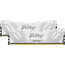 Kingston FURY DIMM 64 GB DDR5-6000 (2x 32 GB) Dual-Kit, Arbeitsspeicher(weiß, KF560C32RWK2-64, Renegade, INTEL XMP)