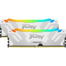 Kingston FURY DIMM 64 GB DDR5-6000 (2x 32 GB) Dual-Kit, Arbeitsspeicher(weiß, KF560C32RWAK2-64, Renegade RGB, INTEL XMP)
