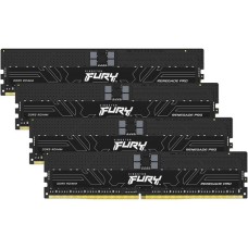 Kingston FURY DIMM 64 GB DDR5-6000 (4x 16 GB) Quad-Kit, Arbeitsspeicher(schwarz, KF560R32RBK4-64, Renegade PRO, INTEL XMP)