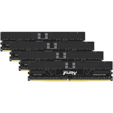 Kingston FURY DIMM 64 GB DDR5-6800 (4x 16 GB) Quad-Kit, Arbeitsspeicher(schwarz, KF568R34RBK4-64, Renegade Pro, INTEL XMP)