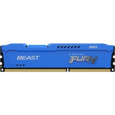 Kingston FURY DIMM 8 GB DDR3-1600, Arbeitsspeicher(blau, KF316C10B/8, Beast)