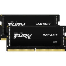 Kingston FURY SO-DIMM 32 GB DDR5-6000 (2x 16 GB) Dual-Kit, Arbeitsspeicher(schwarz, KF560S38IBK2-32, Impact, INTEL XMP)