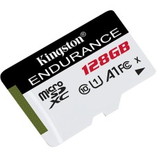 Kingston High Endurance 128 GB microSDXC, Speicherkarte(weiß/schwarz, UHS-I U1, Class 10, A1)