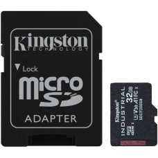 Kingston Industrial 32 GB microSDHC, Speicherkarte(schwarz, UHS-I U3, Class 10, V30, A1)
