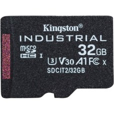 Kingston Industrial 32 GB microSDHC, Speicherkarte(schwarz, UHS-I U3, Class 10, V30, A1)