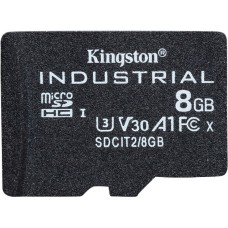 Kingston Industrial 8 GB microSDHC, Speicherkarte(schwarz, UHS-I U3, Class 10, V30, A1)
