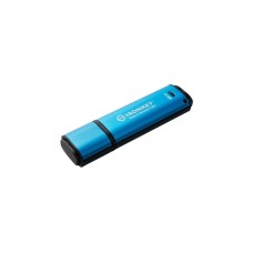 Kingston IronKey Vault Privacy 50 32 GB, USB-Stick(hellblau/schwarz, USB-C 3.2 Gen 1)