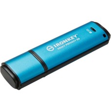 Kingston IronKey Vault Privacy 50 8 GB, USB-Stick(hellblau/schwarz, USB-A 3.2 Gen 1)