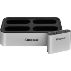 Kingston Workflow Station Dock + USB miniHub, Dockingstation(silber/schwarz)