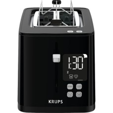 Krups Smart'n Light Toaster KH6418(schwarz, 850 Watt, für 2 Scheiben Toast)