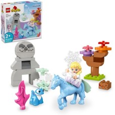 LEGO 10418 DUPLO Disney Elsa und Bruni im Zauberwald, Konstruktionsspielzeug