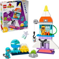 LEGO 10422 DUPLO 3-in-1-Spaceshuttle für viele Abenteuer, Konstruktionsspielzeug