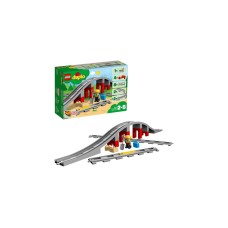 LEGO 10872 DUPLO Eisenbahnbrücke und Schienen, Konstruktionsspielzeug