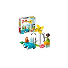 LEGO 10985 DUPLO Windrad und Elektroauto, Konstruktionsspielzeug