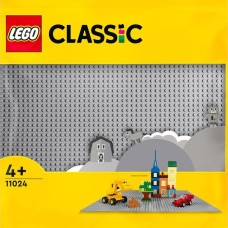 LEGO 11024 Classic Graue Bauplatte, Konstruktionsspielzeug(grau, Quadratische Grundplatte mit 48x48 Noppen)