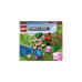 LEGO 21177 Minecraft Der Hinterhalt des Creeper, Konstruktionsspielzeug(Spielzeugset mit Steve, Schweinchen- und Kükenfiguren, Kinderspielzeug ab 7 Jahren mit Minifiguren)