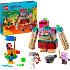 LEGO 21257 Minecraft Showdown mit dem Verschlinger, Konstruktionsspielzeug