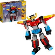 LEGO 31124 Creator 3-in-1 Super-Mech, Konstruktionsspielzeug(Roboter, Drache Figur, Flugzeug)