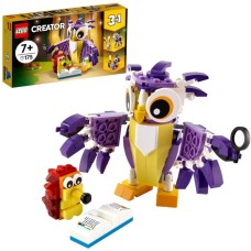 LEGO 31125 Creator 3-in-1 Wald-Fabelwesen, Konstruktionsspielzeug(Hase, Eule, Eichhörnchen)
