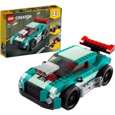 LEGO 31127 Creator 3-in-1 Straßenflitzer, Konstruktionsspielzeug(Rennwagen, Muscle Car und Hot Road)