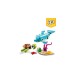 LEGO 31128 Creator 3-in-1 Delfin und Schildkröte, Konstruktionsspielzeug(Seepferdchen, Fisch, Figuren von Meerestieren)