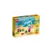 LEGO 31128 Creator 3-in-1 Delfin und Schildkröte, Konstruktionsspielzeug(Seepferdchen, Fisch, Figuren von Meerestieren)
