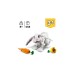 LEGO 31133 Creator 3-in-1 Weißer Hase, Konstruktionsspielzeug