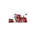 LEGO 60414 City Feuerwehrstation mit Drehleiterfahrzeug, Konstruktionsspielzeug