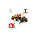 LEGO 71789 Ninjago Verfolgungsjagd mit Kais Flitzer und Ras' Motorrad, Konstruktionsspielzeug