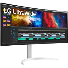 LG 38BQ85C-W, Gaming-Monitor(95.29 cm (37.5 Zoll), schwarz/weiß, Curved, HDMI, DisplayPort, USB-C, Free-Sync)