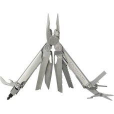 Leatherman Multitool Wave+(edelstahl, 17 Tools, mit Nylon Sheath)