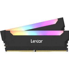 Lexar DIMM 16 GB DDR4-3200 (2x 8 GB) Dual-Kit, Arbeitsspeicher(schwarz, LD4BU008G-R3200GDLH, Hades RGB, INTEL XMP)