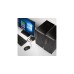 Lindy 2 Port DisplayPort 1.2, USB 2.0 & Audio Cable KVM Switch, KVM-Switch(schwarz)