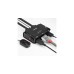 Lindy 2 Port Kabel KVM Switch, HDMI 4K60, USB 2.0 & Audio, KVM-Switch(schwarz)